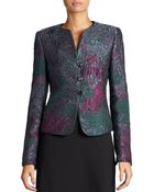 Armani Abstract Jacquard Woven Jacket - Lyst