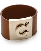 Ferragamo Wide Gancio Cuff Bracelet - Palissandro - Lyst