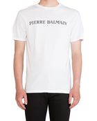 Balmain Tee - Lyst