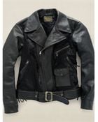 RRL Leather Motorcycle Jacket - Lyst