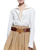 Donna Karan New York Patchwork Puzzle Leather Belt - Lyst