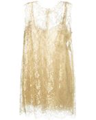 Dolce & Gabbana Floral Lace Dress - Lyst