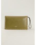 Valentino Rockstud Clutch - Lyst
