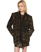 Isabel Marant Embellished Wool Tweed Jacket - Lyst