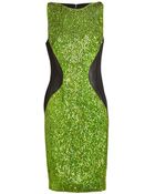 Antonio Berardi Sequin Embellished Silk Dress - Lyst