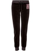 Juicy Couture Embellished Tapered Lounge Pants - Lyst