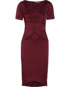Zac Posen Embellished Satin-Crepe Dress - Lyst