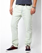 Asos Slim Jean in Light Bleach Wash - Lyst