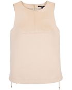 Tibi Satin Side Lace Top - Lyst