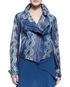 Donna Karan New York Handpainted Python Jacket - Lyst