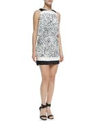 Halston Heritage Sl Dress W Back Detail - Lyst