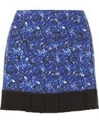 Proenza Schouler Pleated Silk-Crepe Mini Skirt - Lyst