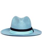 Sensi Studio Short Brim Grosgrain Trim Panama Hat - Lyst