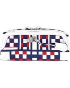 Alexander McQueen Padlock Checkered Clutch - Lyst
