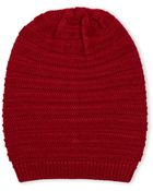 Portolano Chunky Ribbed Beanie - Lyst