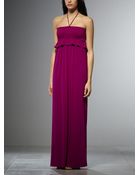 Patrizia Pepe Long Viscose Stretch Dress - Lyst