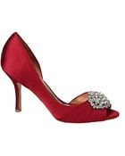 Badgley Mischka Pearson Satin Pumps - Lyst