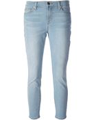 J Brand Cropped Slim Fit Jean - Lyst