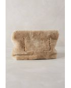 Marie Turnor Dejeuner Shearling Clutch - Lyst