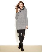 Ellen Tracy Hooded Wool-Blend Walker Coat - Lyst