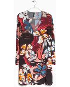 Mango Printed Flowy Dress - Lyst