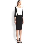 Narciso Rodriguez Blocked Pencil Dress - Lyst