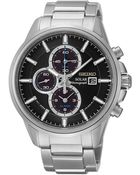 Seiko Mens Stainless Steel Solar Chronograph Watch - Lyst