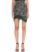 Antonio Berardi Leopard Print Asymmetric Skirt - Lyst