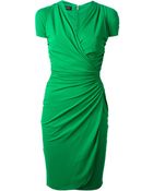 Versace Draped Dress - Lyst