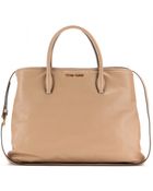 Miu Miu Leather Tote - Lyst