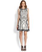 Diane von Furstenberg Printed Knit Fit-&-Flare Dress - Lyst
