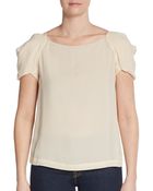 Diane von Furstenberg Cassandra Silk Top - Lyst