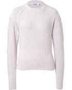 Jil Sander Cashmere-Wool-Silk Pullover - Lyst