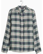 Violeta By Mango Check Blouse - Lyst
