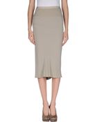 Rick Owens 34 Length Skirt - Lyst