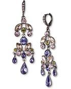 Givenchy Light Hematite-Tone Multicolor Large Chandelier Earrings - Lyst
