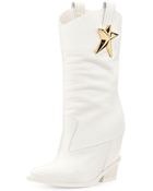 Giuseppe Zanotti Golden-Star Leather Boot - Lyst