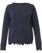 Vanessa Bruno Bouquet Distressed Wool-Knit Sweater - Lyst