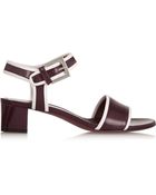 Marni Two-Tone Leather Sandals - Lyst
