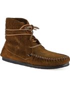Isabel Marant Flavie Suede Moccasin Ankle Boots - Lyst