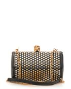 Alexander McQueen Studded Skull Box Clutch - Lyst
