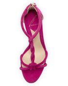 B Brian Atwood Pricilla Wedge Sandal Fuchsia - Lyst