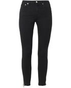 Saint Laurent Zippedseam Highrise Skinny Jeans - Lyst