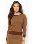 Lauren by Ralph Lauren Jacquard Crewneck Sweater - Lyst