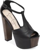 Jessica Simpson Dany T-Strap Platform Sandals - Lyst