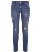 Stella McCartney Distressed Skinny Ankle Grazer Jeans - Lyst