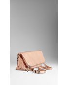 Burberry The Large Petal In Patent Leather - Lyst