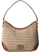 Nine West Mini 9s Sateen Hobo - Lyst
