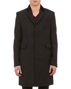 Burberry Velvet Top Collar Chesterfield Coat - Lyst