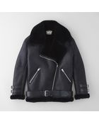 Acne Studios Velocite Shearling Lined Moto Jacket - Lyst
